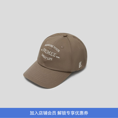 PRIMEE纯色刺绣棒球帽