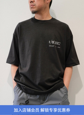 F/CE RE CORPORATE T 宽松廓形印花圆领短袖T恤