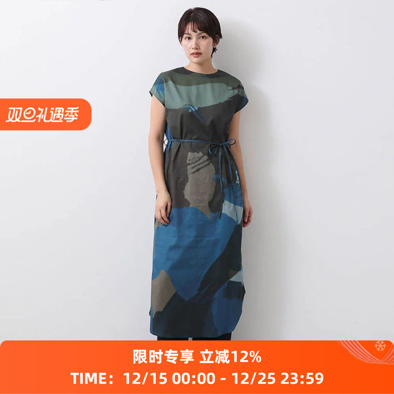 blurhms Cotton Silk Sleeveless 女装丝棉混纺柔软无袖连衣裙