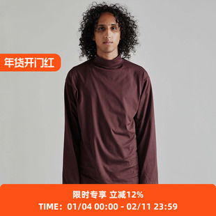 KAPTAIN SUNSHINE Suvin Cotton Suede超长绒苏文棉宽松半高领T恤