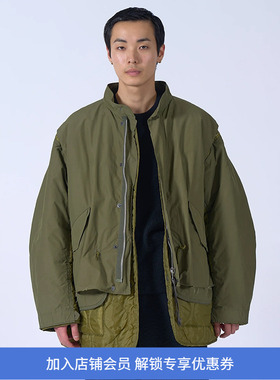 YOKE Connected Military Blouson 不规则拼接军事风鱼尾大衣外套