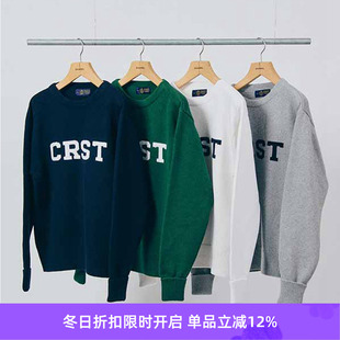 J.PRESS合作CRST线学院风毛衣圆领针织衫 Jumper College DIGAWEL
