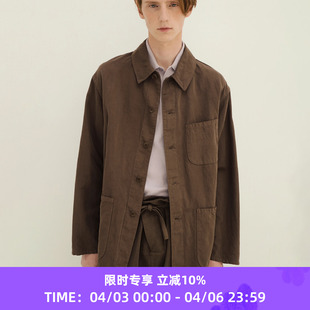 Work KAPTAIN SUNSHINE Gaba. 夹克 埃及棉比利时亚麻混纺工装