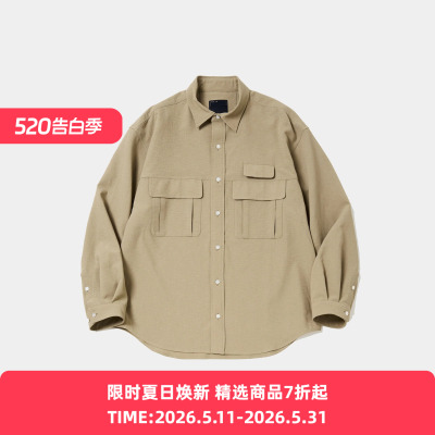 meanswhile Breathable Linen Luggage 透气防泼水机能性复古衬衫
