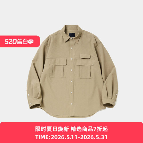 meanswhile Breathable Linen Luggage 透气防泼水机能性复古衬衫
