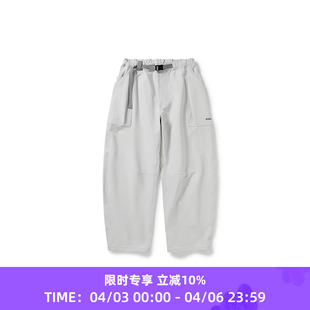 男女中性款 WHEELS and WIND 机能性透气防泼水立体弧度弯刀裤