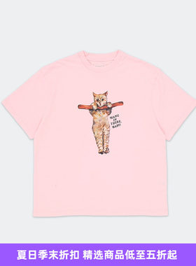 Story mfg GRATEFUL TEE SS 男女中性款英伦风小猫圆领短袖T恤