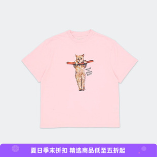 Story mfg GRATEFUL TEE SS 男女中性款英伦风小猫圆领短袖T恤