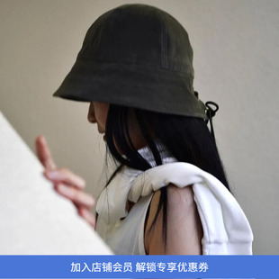 KIJIMA TAKAYUKI FLOCKY PRINTED DENIM女士两用可调节牛仔渔夫帽