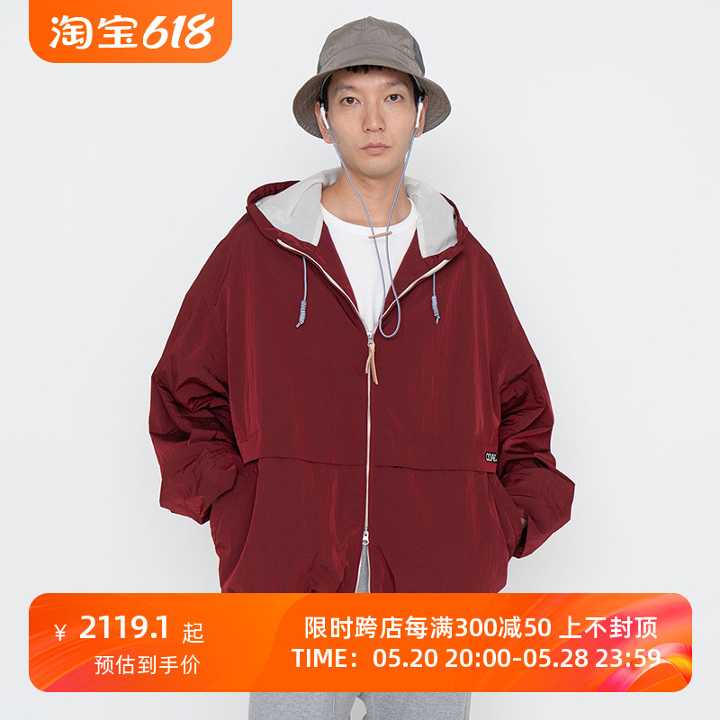 nanamica Zip Up Wind Parka 中性风复古连帽运动夹克外套 男装 夹克 原图主图