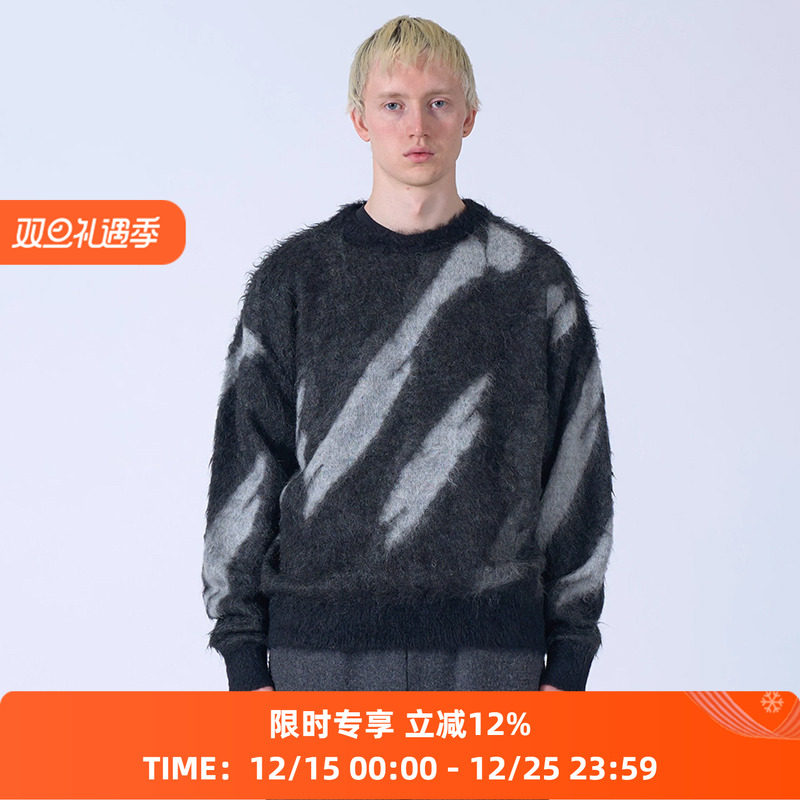 YOKE Kid Mohair Jacqurad Sweater 超幼安哥拉山羊毛马海毛毛衣