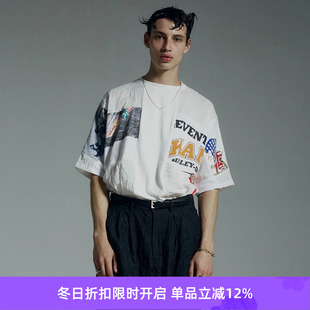 古着T恤REMAKE拼接短袖 TEE 圆领T恤 REBIRTH KIMMY