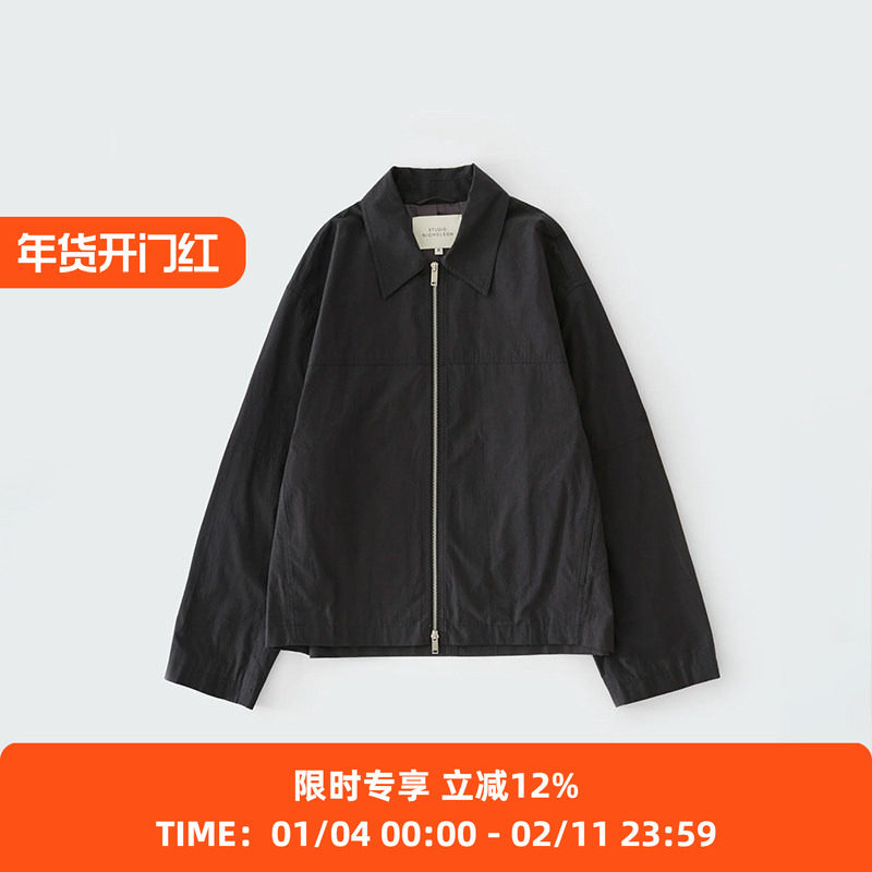 STUDIO NICHOLSON ZIP HARRINGTON JACKET男装廓形哈灵顿夹克外套,男装,夹克,淘宝优惠券,粉丝福利购,淘宝优惠卷