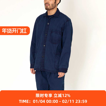 hobo ARTISAN SHIRT JACKET 植物蓝染工装夹克 外套