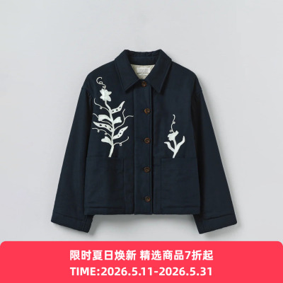 TOAST Applique Pea Shoot Jacket 女装刺绣廓形夹克