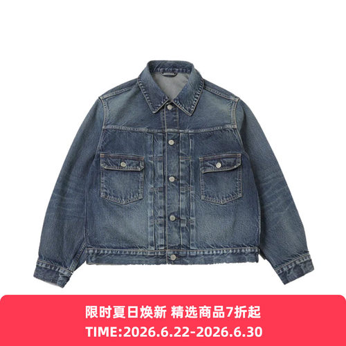 blurhms 13.5oz 2nd Type Denim Jacket 自然做旧牛仔夹克外套