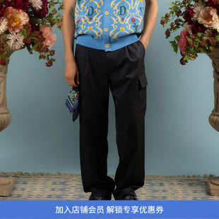 Drole de Monsieur Le Pantalon Cargo Laine 法式复古工装长裤