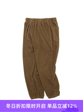 THING FABRICS 日本今治毛巾面料 短绒锥形休闲裤 长裤