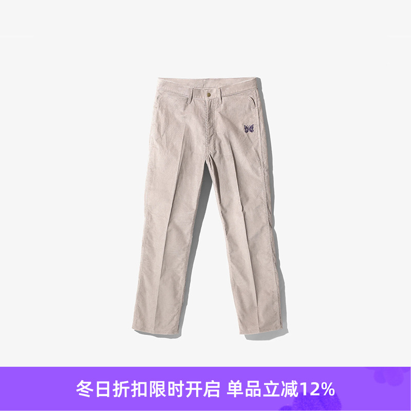 Needles复古牛仔直筒长裤