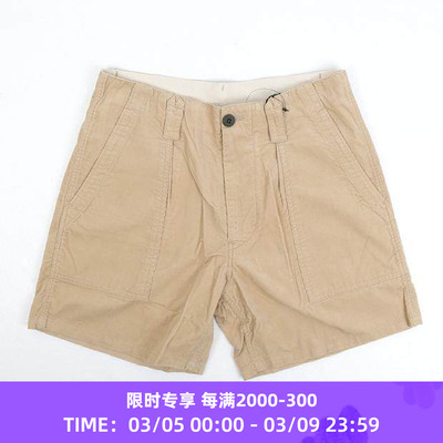 细灯芯绒军事短裤现货薄款