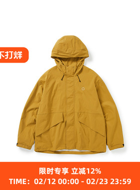 WHEELS and WIND 防泼水防污伸缩性男女连帽夹克外套