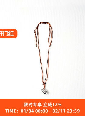 EnSage925银雕刻酒壶项链