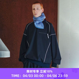 PULLOVER PINSTREAM V领长袖 衫 机能性套头衫 SHIRT