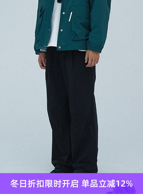 PRIMEE 男女款高密度尼龙棉混纺工装多袋长裤 阔腿裤