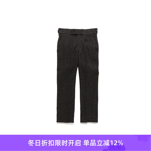 Needles复古羊毛休闲长裤