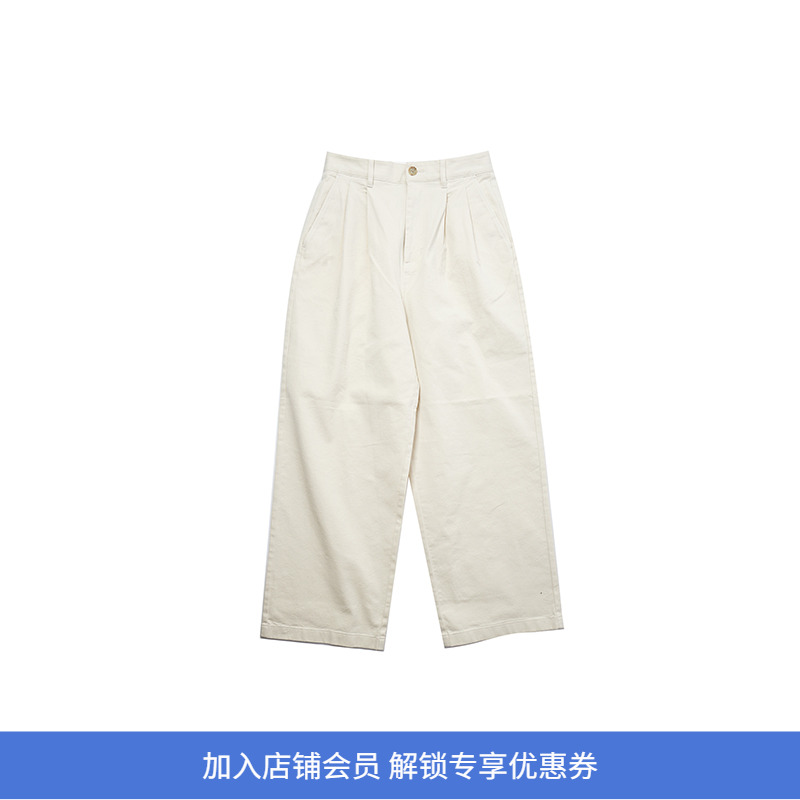 DANTON ASI_2TUCK WIDE PANTS 女装宽松锥形长裤