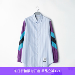 Fumito Ganryu  windbreaker shirt  袖子拼接防风衬衫夹克 外套
