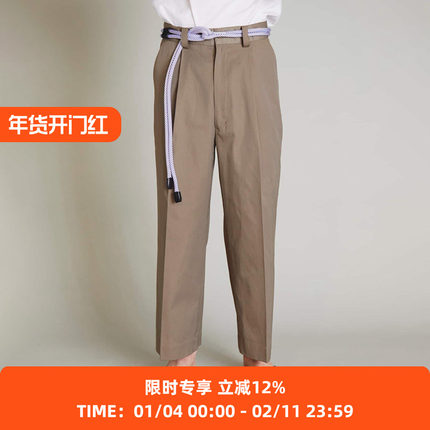 F/CE OLMETEX WIDE PANTS 意大利机能面料阔腿九分裤 休闲裤