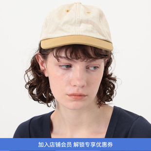 KIJIMA TAKAYUKI SURFACE DYED DENIM 6PANEL 皮革拼接遮阳棒球帽