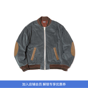 kolor BEACON Blouson 灯芯绒拼接棒球夹克 棉服