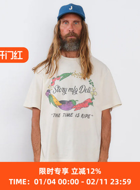 Story mfg GRATEFUL TEE 男女款有机棉复古中性圆领短袖T恤