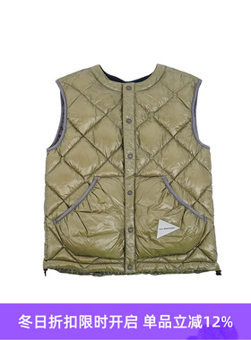 and wander diamond stitch 男女机能超轻保暖钻石格亮面羽绒背心