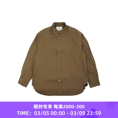 STUDIO NICHOLSON CLASSIC BUTTON DOWN 男装经典款廓形长袖衬衫