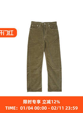 STUDIO NICHOLSON WIDE LEG FORWARD SEAM女装宽松直筒灯芯绒长裤