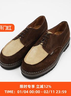 SHOESILO KNAPP固特异真皮皮鞋 男女休闲系带复古皮鞋