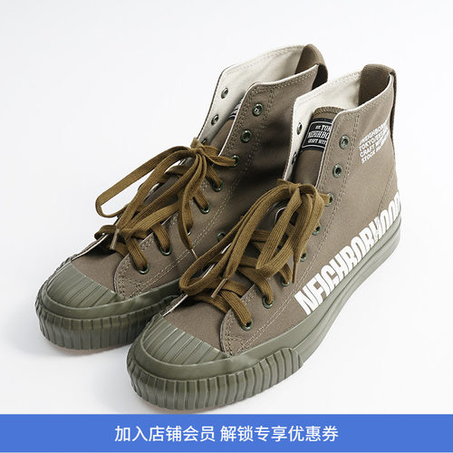 NEIGHBORHOOD高帮鞋帆布鞋