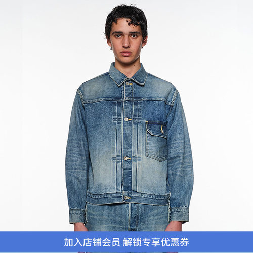 marka TYPE-1 DENIM JACKET 有机棉水洗牛仔夹克外套