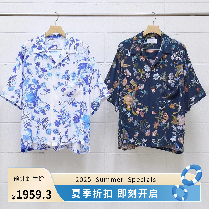 UNUSEDxMuseo短袖夏威夷衬衫