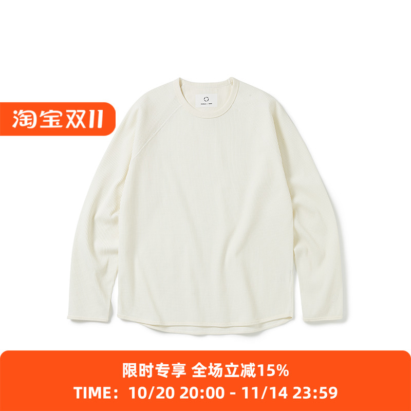 WHEELS and WIND 男女日本帝人高科技吸湿速干华夫格运动长袖T恤