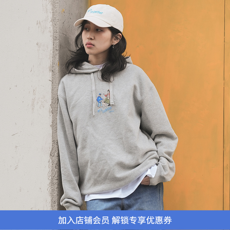 Element印花套头连帽卫衣