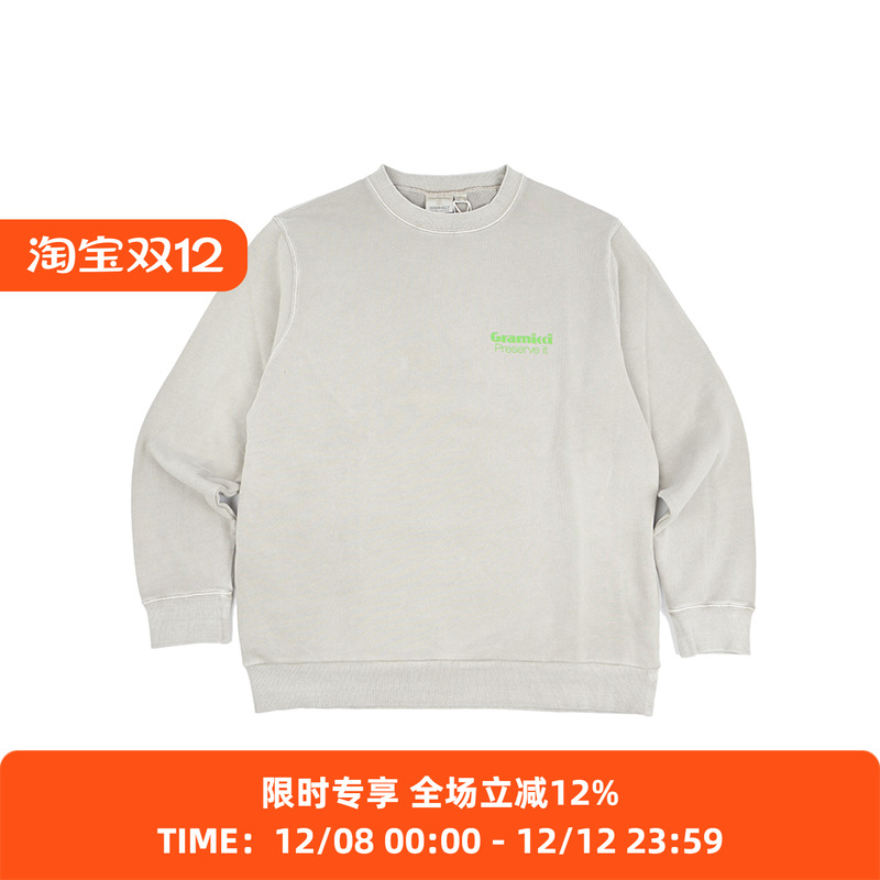 GRAMICCI印花圆领长袖卫衣