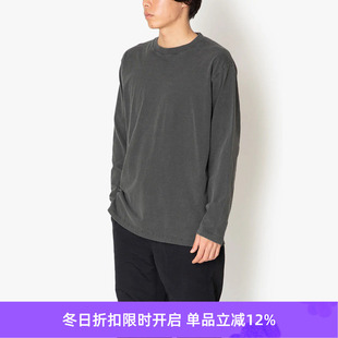 备天然染色重磅天竺棉长袖 hobo TEE NECK 圆领T恤 CREW