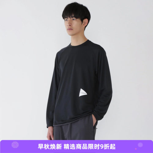 and wander dry jersey raglan LS T男女吸湿速干防臭专业运动T恤