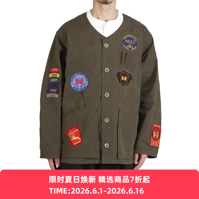 Needles Shooting Jacket - Waxed Cloth 油蜡布复古无领夹克外套