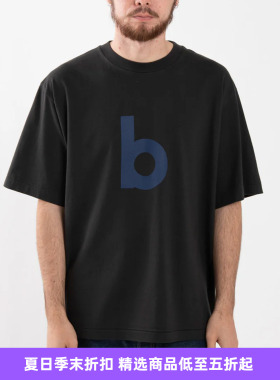 blurhms bd Print Tee WIDE 天竺棉复古宽松印花圆领短袖T恤