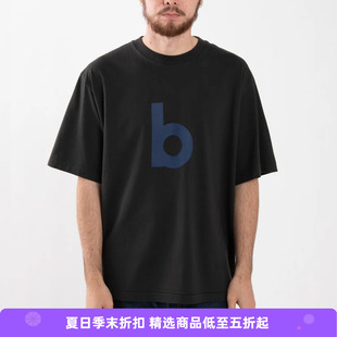 blurhms bd Print Tee WIDE 天竺棉复古宽松印花圆领短袖T恤